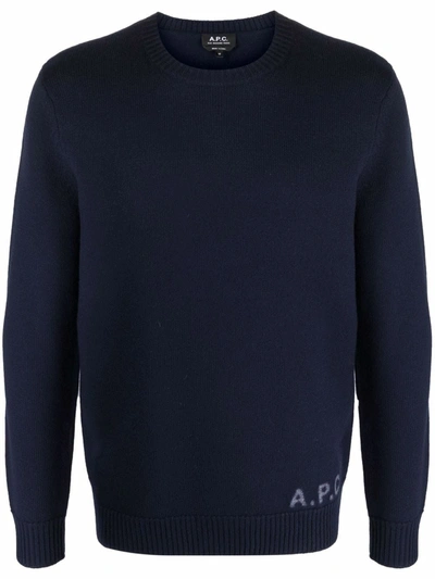 Apc A.p.c. Edward Jumper In Blue
