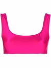 The Andamane Hollywood Shiny Sports Bra In Rosa