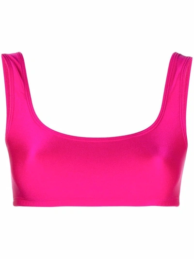 The Andamane Hollywood Shiny Sports Bra In Rosa