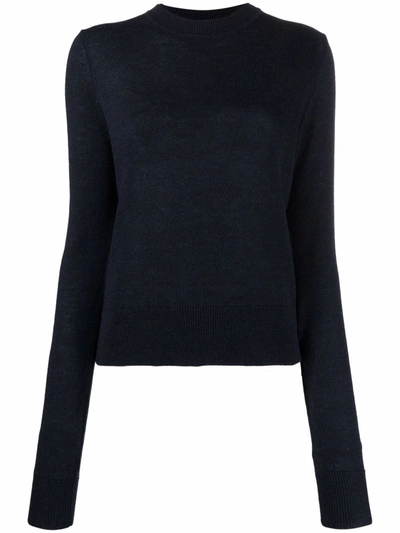 Studio Nicholson Round Neck Jumper In Blau