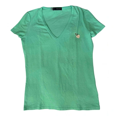 Pre-owned Dsquared2 Green Cotton Top