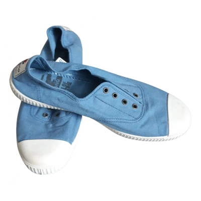 Pre-owned Victoria Cloth Trainers In Blue