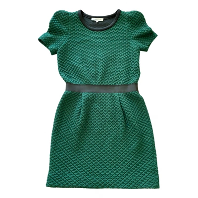 Pre-owned Sandro Mini Dress In Green