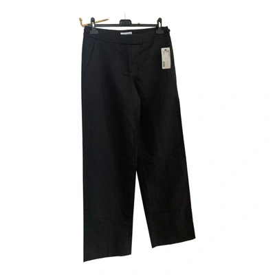 Pre-owned Sonia Rykiel Linen Large Pants In Black