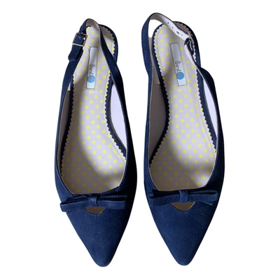 Pre-owned Boden Ballet Flats In Blue