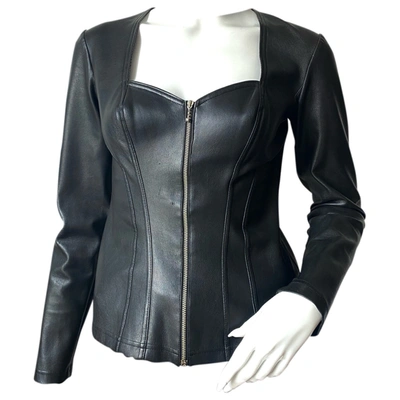 Pre-owned Chantal Thomass Leather Jacket In Black