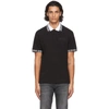 VERSACE JEANS COUTURE BLACK & WHITE LOGO COLLAR POLO