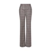 Alberta Ferretti Checked Straight-leg Trousers In Rosa