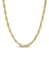 Delmar 18k Yellow Gold Plated Sterling Silver Chain In Gold