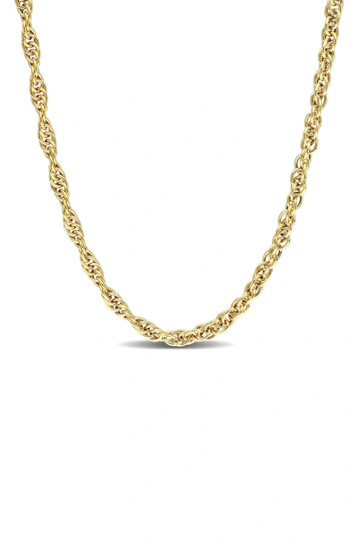 Delmar 18k Yellow Gold Plated Sterling Silver Chain