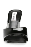 Steve Madden Signal Square Toe Sandal In Black Patent