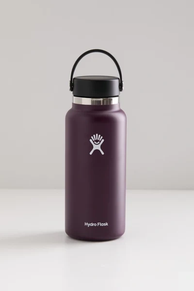 Hydro Flask Wide Mouth 32 oz Water Bottle In Plum