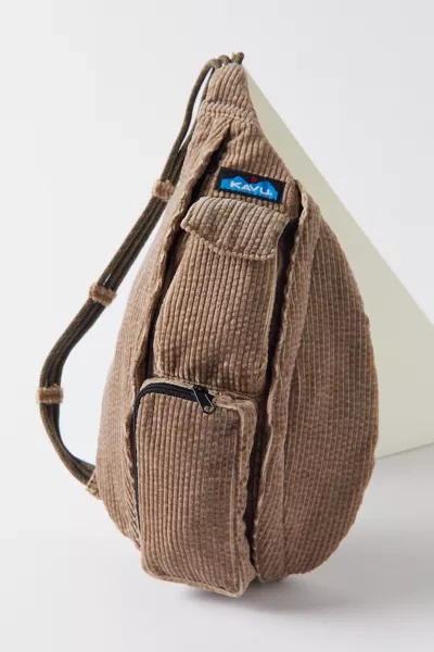 Kavu Mini Rope Cord Sling Bag In Tan