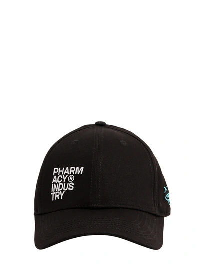 Pharmacy Industry Hat With Visor And Embroidery In Black