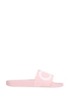 Ferragamo Groovy Logo Slide Sandals In Rosa