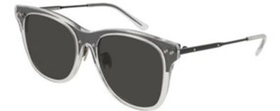 Bottega Veneta Square Sunglasses Bv0151s 001 In Transparent