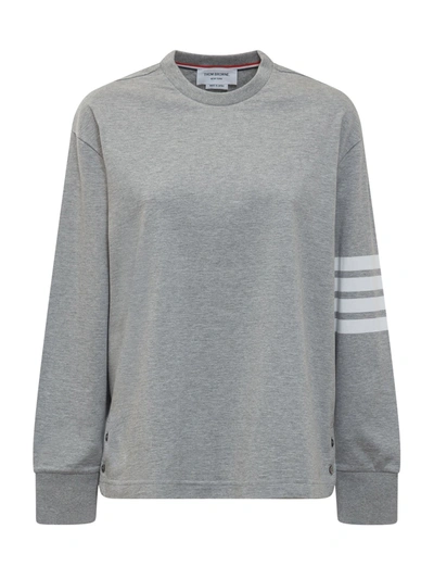 Thom Browne Engineer Bar Oversized T-shirt In Green