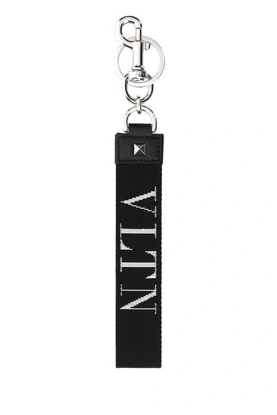 Valentino Garavani Rockstud Vltn Keyring In Black