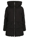 Moorer Oversize Padded Jacket In Black