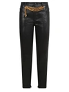 Tom Ford Shiny Lacquered Denim Skinny Pants In Black