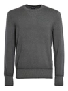 Drumohr Extrafine Merino Wool Sweater In Gray In Grey