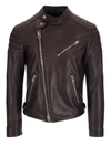TOM FORD LEATHER JACKET IN BROWN