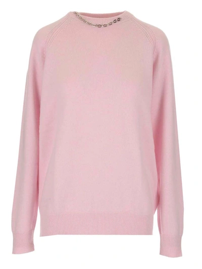 Givenchy Chain Embellishment Sweater In Pink