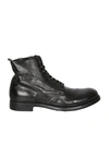Officine Creative Lace-up Ankle Boots In Black