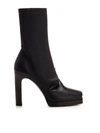 RICK OWENS PULL-ON CHERI BOOTS IN BLACK