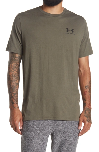 Under Armour Sportstyle Loose Fit T-shirt In Victory Green 369