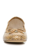 Sam Edelman Women's Felicia Ballet Flats Women's Shoes In Wheat Leather