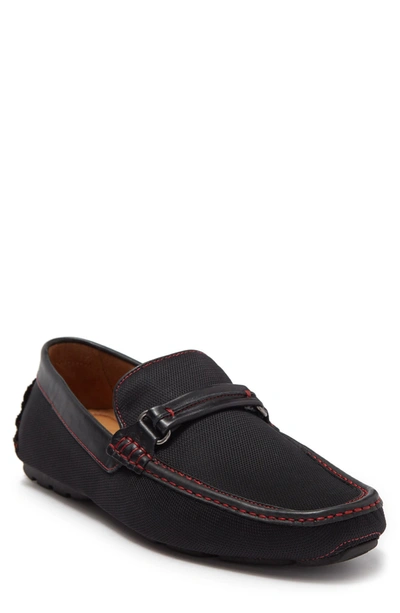 Donald Pliner Nylon Bit Loafer In Black