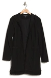 Laundry By Shelli Segal Hooded Boucle Jacket In Black