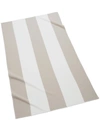 Kassatex Block Stripe Beach Towel In Linen,white