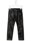 GIVENCHY COATED-FINISH STRAIGHT-LEG TROUSERS