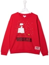 Marc Jacobs X Peanuts Snoopy-print Cotton Sweatshirt In Red