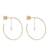 PERSÉE PERSÉE SHAPE OF YOU 18KT YELLOW GOLD HOOP EARRINGS WITH DIAMONDS,P00580204