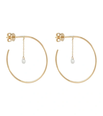 Persée Shape Of You 18kt Yellow Gold Hoop Earrings With Diamonds