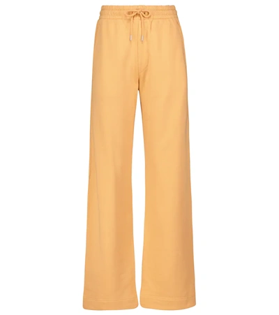 Dries Van Noten Cotton Jersey Sweatpants In Yellow