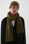 Cos Pure Cashmere Scarf In Green