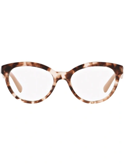 Prada Heritage Tortoiseshell Glasses In Pink