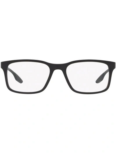 PRADA LOGO-ARM RECTANGULAR GLASSES