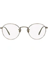 Oliver Peoples Coleridge Round-frame Glasses In Metallisch