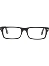 Persol Men's 51mm Rectangle Optical Glasses In White