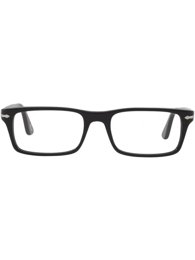 Persol Men's 51mm Rectangle Optical Glasses In Black