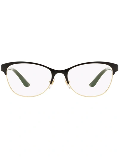 Versace Wayfarer-frame Glasses In Violet / Gold