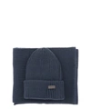 Barbour Men's 2-pc. Crimdon Beanie & Matching Scarf In Blue