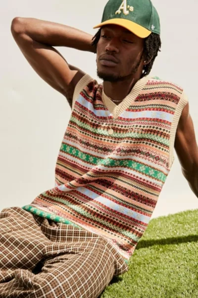 Iets Frans . Bright Fair Isle Sweater Vest In Assorted