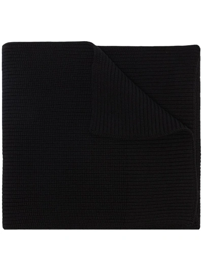 Maison Margiela Black Classic Knit Scarf