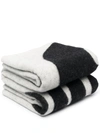 10 Corso Como Lambs Wool Patterned Throw In White